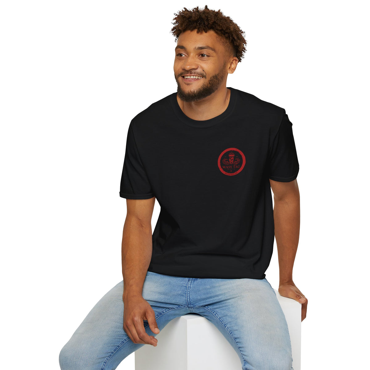 R.E.D. - Remember Everyone Deployed - Unisex Softstyle T-Shirt - Black