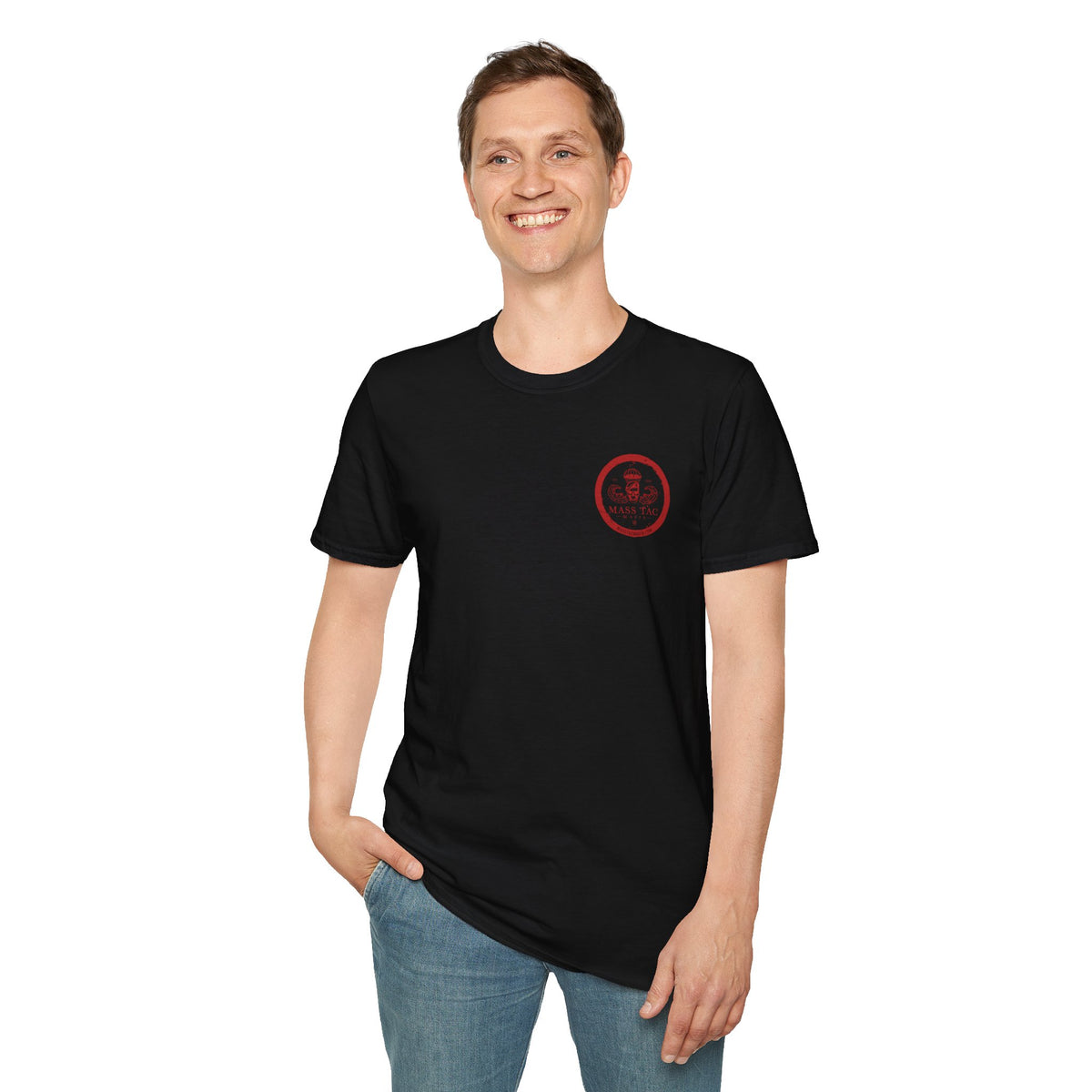 R.E.D. - Remember Everyone Deployed - Unisex Softstyle T-Shirt - Black